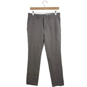 Banana Republic Aiden Men's Gray Wool Straight Leg Trouser Dress Pants Size 32